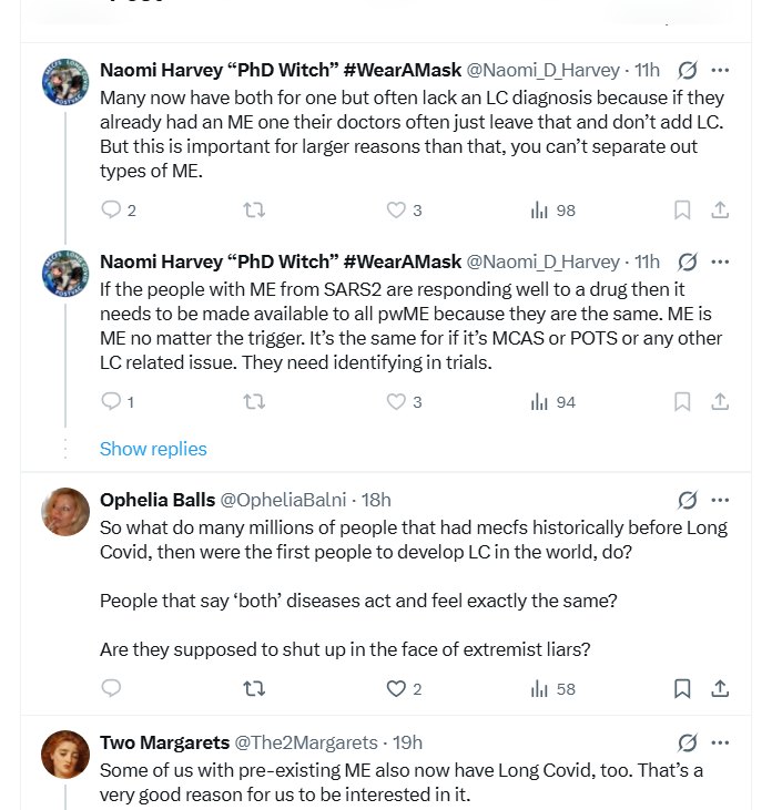 ktho641521's tweet photo. #ProfessionalnecfsHaverVictims the most #Selfish #Selfcentered #Murderous cunts. They'd rather every single LC patient dies rather than have #Biomarkers #ViralLoadTests #SeroconversionTests #RepurposedHIVAntivirals #Monoclonals #ConflationIsMurder https://t.co/0kWctVaZv5