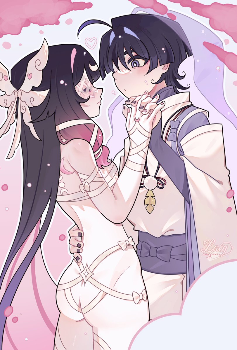 grimelacyy's tweet photo. Kuutar &amp; Kabukimono <3

#columbina #scaramouche https://t.co/xy6ImUzddt