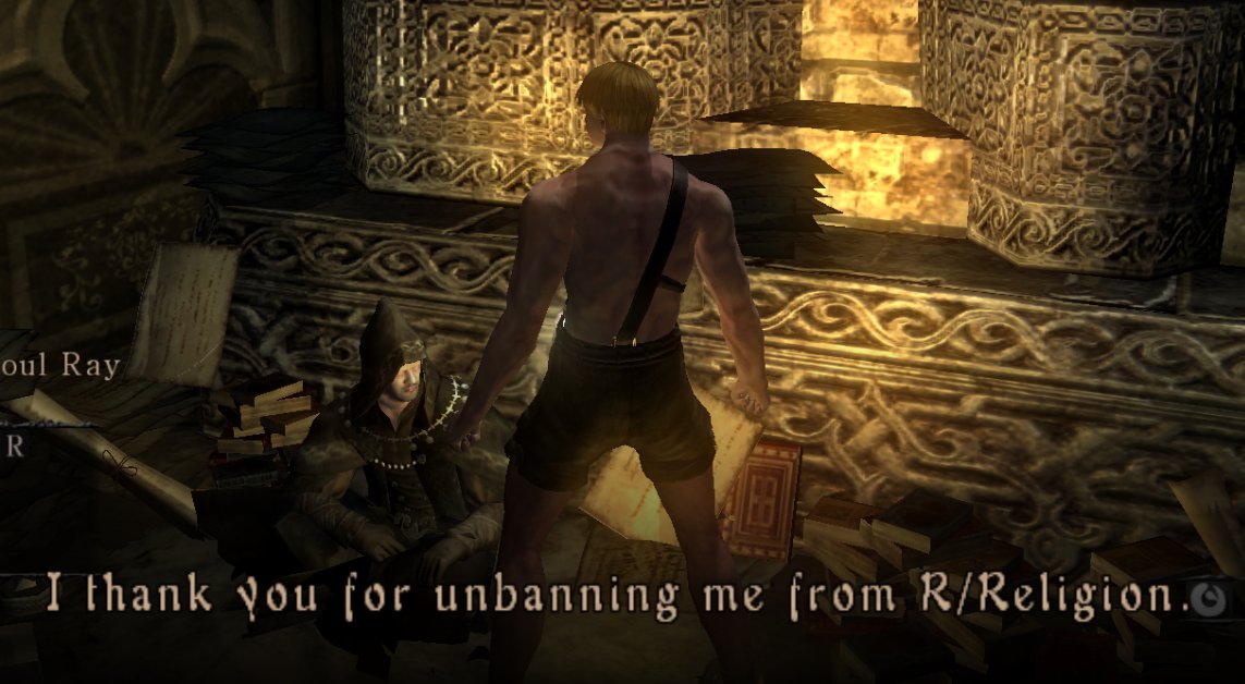 ThreeEyedGemini's tweet photo. Demon's Souls retranslation work is 90% complete.

I'm excited to bring forth Hayao Miyazaki's vision as it was originally intended. https://t.co/WEU7kLwVWg