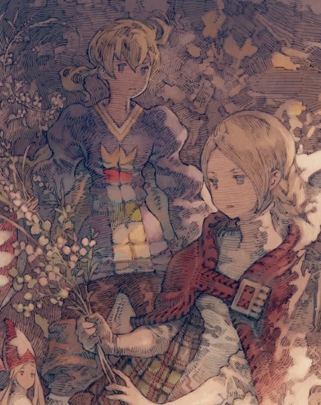 FantasyAnime's tweet photo. An illustration by Akihiko Yoshida for "Final Fantasy Tactics - The Ivalice Chronicles", last year’s enhanced re-release of the PlayStation classic. https://t.co/WkvxwPGD7W