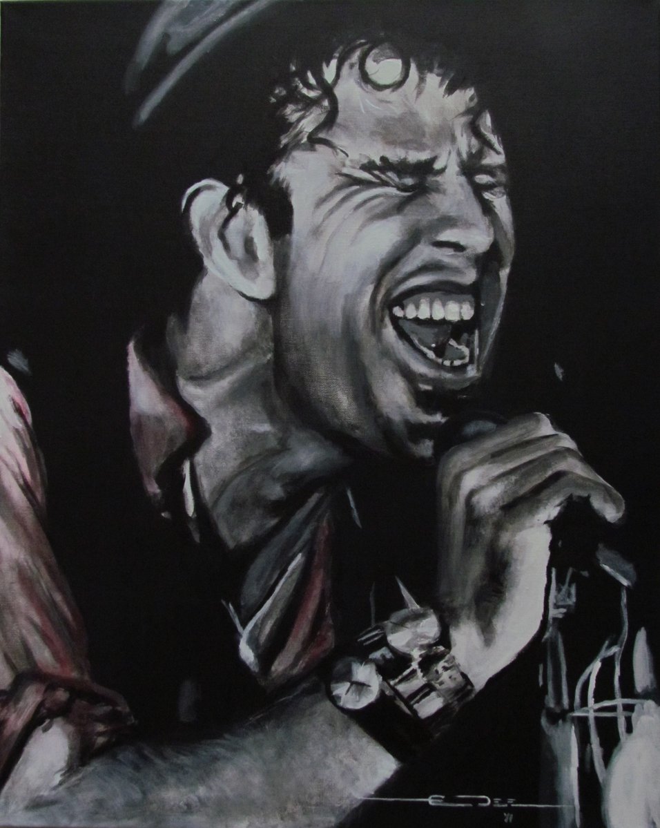 EricDeeGallery's tweet photo. Tom Waits – Shore Leave / Charlene (24×30 · was $740 → $370)

Original hand-painted Tom Waits portrait by Eric Dee (realist painter, Denver area). Acrylic on canvas, 24×30". Frame not included. Not a print — the actual painting. Clearing studio originals as I retire from painting.

Asking $370 (was $740). Local pickup preferred; shipping possible at buyer’s cost.

Details/photos: https://t.co/5Mx4Ocz8H5 inquiries: Facebook message or email ericdee@gmail.com