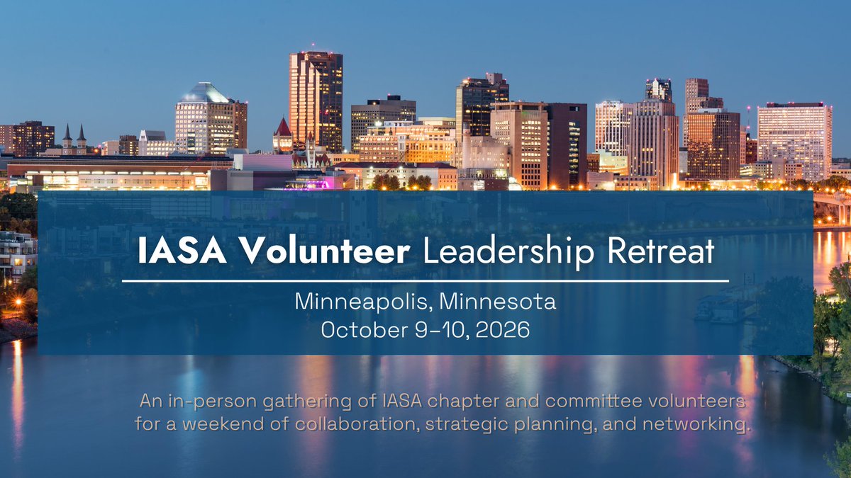 IASAINC's tweet photo. At the IASA Volunteer Leadership Retreat, October 9–10 in Minneapolis, volunteers will come together for leadership development, strategic planning, and conversations that help move IASA forward. Free and open to all IASA volunteers.

RSVP here: https://t.co/IiHIXJe3Ae https://t.co/l9jFh5YRly