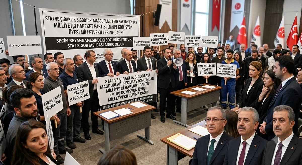 CirakStajFED's tweet photo. STAJ VE ÇIRAKLIK SİGORTASI MAĞDURLARI FEDERASYONU’NDAN MİLLİYETÇİ HAREKET PARTİSİ (MHP) KOMİSYON ÜYESİ MİLLETVEKİLLERİNE ÇAĞRI

@zuhal_karakoc 
@yclblt06 
@yasaryldrmMHP 
@mhpvahitkayrici 
@TmrOsmanagaoglu 
@SermetAtay 
@KverSemih 
@saffetsancakli 
@sadirdurmaz 
@Ramazannkasli 
@drpelinyilik 
@nacisanliturk 
@bakiersoymhp 
@MKalayci42 
@musakucuk2934 
@muharremvarli01 
@mleventbulbul 
@KarakayaMevlut 
@MehmetFendogluu 
@MehmetTaytakMHP 
@Mustafadmr79 
@lutfikasikci 
@LeventUysalNEV 
@kocakkonuralp 
@kamilaydinmhp 
@abdurrahmanbask
@ahmetozyurekmhp
@Celal_adan
@AyseSibelErsoy
@cumaliince51
@dbdevletbahceli
@E_SemihYalcin
@gokayyuksel10
@erkanakcay45
@KonalGazi
@YildizFeti
@fevzizirhlioglu
@PrfDrFilizKilic
@Avkthalilozturk
@basri_sonmez
@hlmdrgn
@iozyavuz1963
@ethemsedef
@ilyastopsakal
@ismakgul14
@ismailozdemirrr
@ifarukaksu
@buyukataman

Staj ve Çıraklık Sigortası Mağdurları Federasyonu olarak, çocuk yaşta üretime katılmış, alın teri dökmüş yüz binlerce vatandaşımızın yıllardır süregelen hak mücadelesini kararlılıkla sürdürüyoruz.

Milliyetçi Hareket Partisi’nin (MHP) son üç dönemin seçim beyannamelerinde açıkça yer alan ve kamuoyuna söz verilen "Staj ve çıraklık sürelerinin emeklilikte sigorta başlangıcı sayılması" vaadi, mağdurlarımız için bir temenninin ötesinde adaletin tecellisi için bir dayanak noktasıdır.

Bu bağlamda; Plan ve Bütçe Komisyonu, Adalet Komisyonu ve Milli Eğitim, Kültür, Gençlik ve Spor Komisyonu bünyesinde görev yapan MHP’li milletvekillerimize çağrıda bulunuyoruz:

Seçim beyannamelerinde yer alan bu taahhüdün hayata geçirilmesi için önümüzdeki yasama süreci tarihi bir fırsattır.

Komisyon süreçlerinde sergilenecek kararlı duruş, kanun tekliflerinin olgunlaşması ve meclis gündemine taşınması açısından kritik önem taşımaktadır.

Sanayinin, üretimin ve emektarın yanında duran bir anlayışla, MHP’li komisyon üyelerinin bu yasama yılında mağduriyetin çözümü için özverili bir şekilde ellerini taşın altına koyacaklarına inanıyoruz.

Yıllardır süren bu hak kaybının giderilmesi, sadece geçmişin mağduriyetini çözmekle kalmayacak, geleceğin çırak ve stajyerleri için de çalışma hayatına güvenle bakmalarını sağlayacaktır.

Federasyonumuz ve temsil ettiğimiz milyonlarca mağdur aile, komisyonlardaki bu süreci ve atılacak somut adımları yakından takip etmektedir.

Staj ve Çıraklık Sigortası Mağdurları Federasyonu

Mesleki Eğitim Yasası
#StajyerçıraklarBütçedeOlmalı