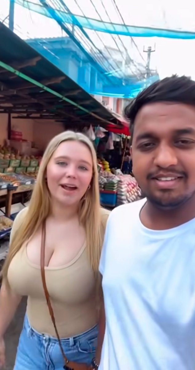 Misthi_yadavv's tweet photo. A Russian girl recently came to India and started exploring Delhi, Jaipur and Agra. 🇷🇺❤️🇮🇳

While visiting Jaipur, a local blogger asked her what she thought about Indian boys.

Her answer was unexpected! 😂

She said she really likes Indian boys, but there’s one problem — she feels most of them are already busy with their girlfriends. 😅

She jokingly added that she doesn’t even want to ask whether they’re single because she doesn’t want to ruin her mood. 😂

And then came the interesting part: if there’s a single Indian guy who genuinely likes her, she says she’s open to it. ❤️🇮🇳

Looks like her India trip came with a little unexpected twist! 😄
