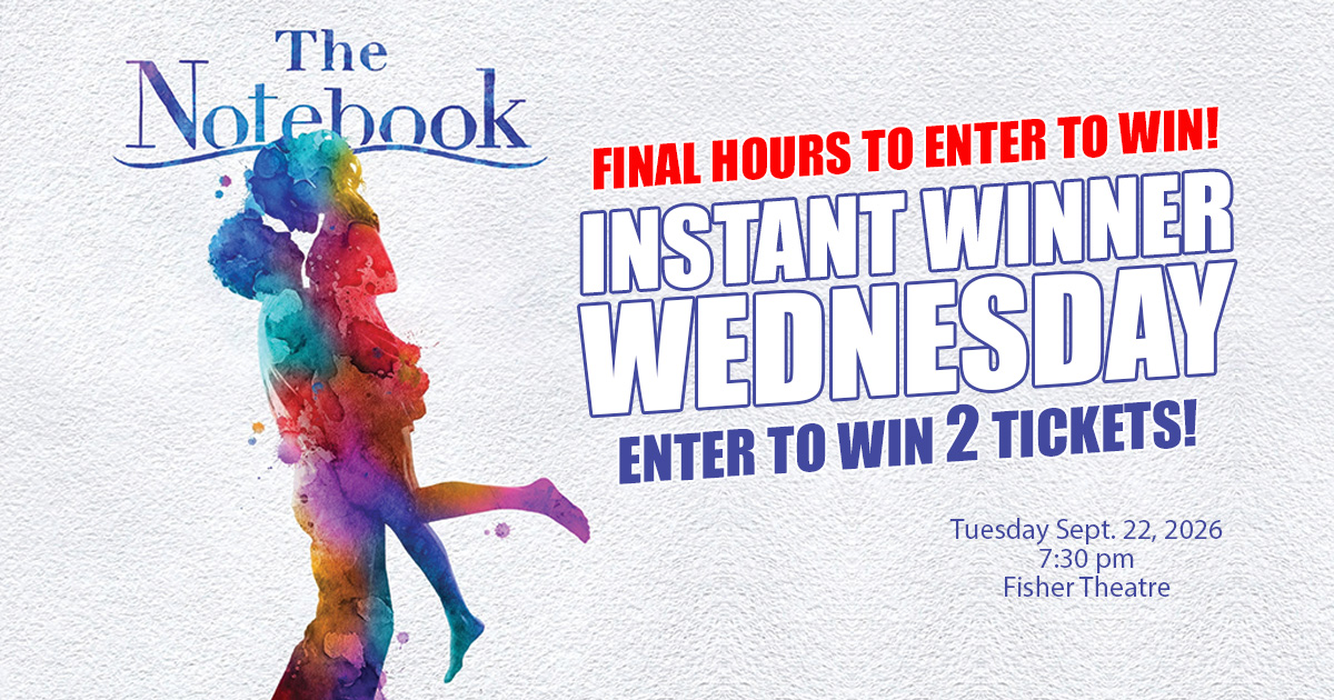 NoviNote's tweet photo. Don't miss your chance to win 2 tickets to The Notebook musical at the Fisher Theatre in Detroit on September 22! https://t.co/cIB7gf2oLO  

Enter before time runs out for your chance to see this beloved love story come to life on stage. 🎟️ https://t.co/8ca2pDloNK