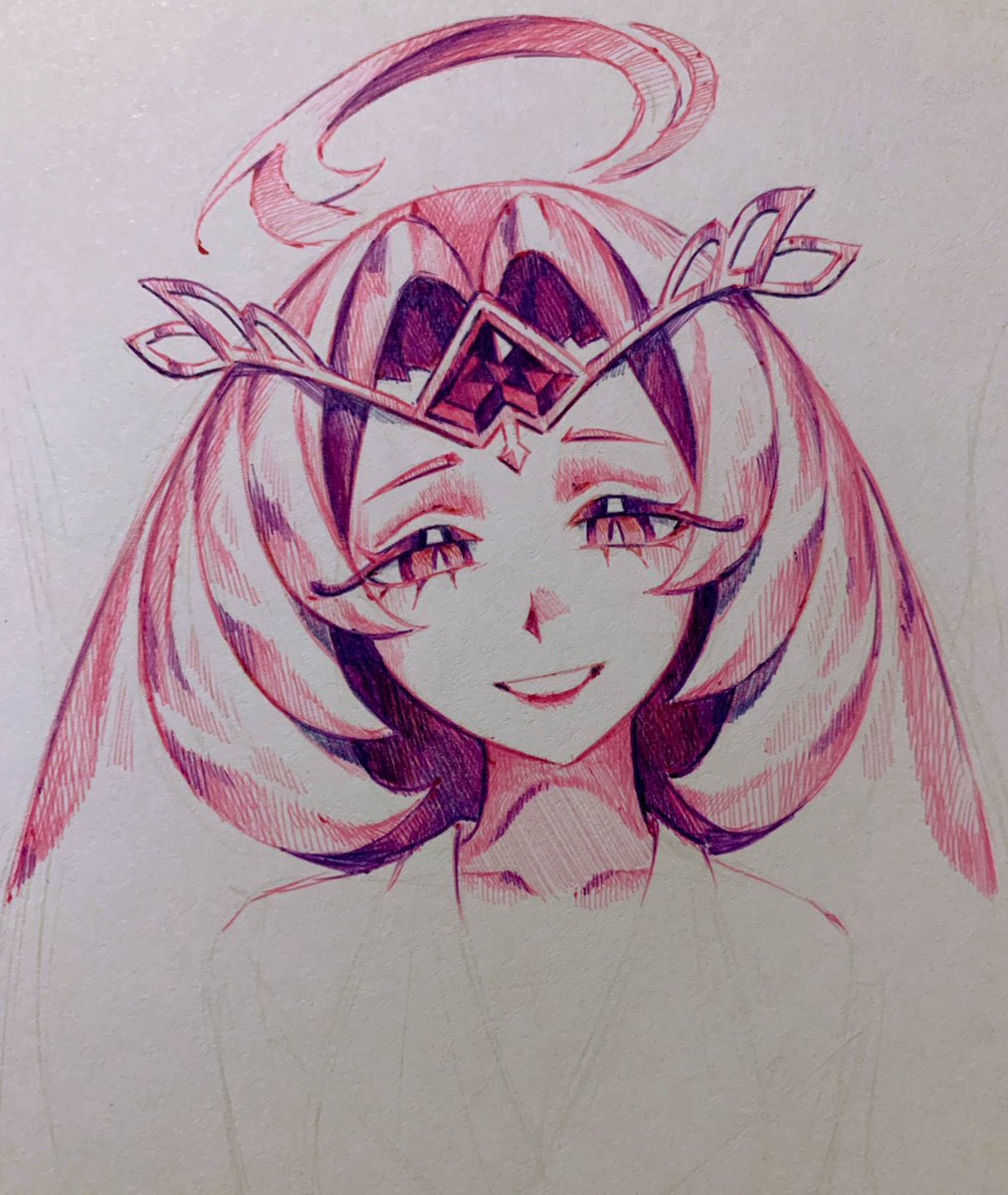 htsuyo_o's tweet photo. Ballpoint pen, work in progress 
#cookierun #eternalsugarcookie https://t.co/e1vJheEVqr