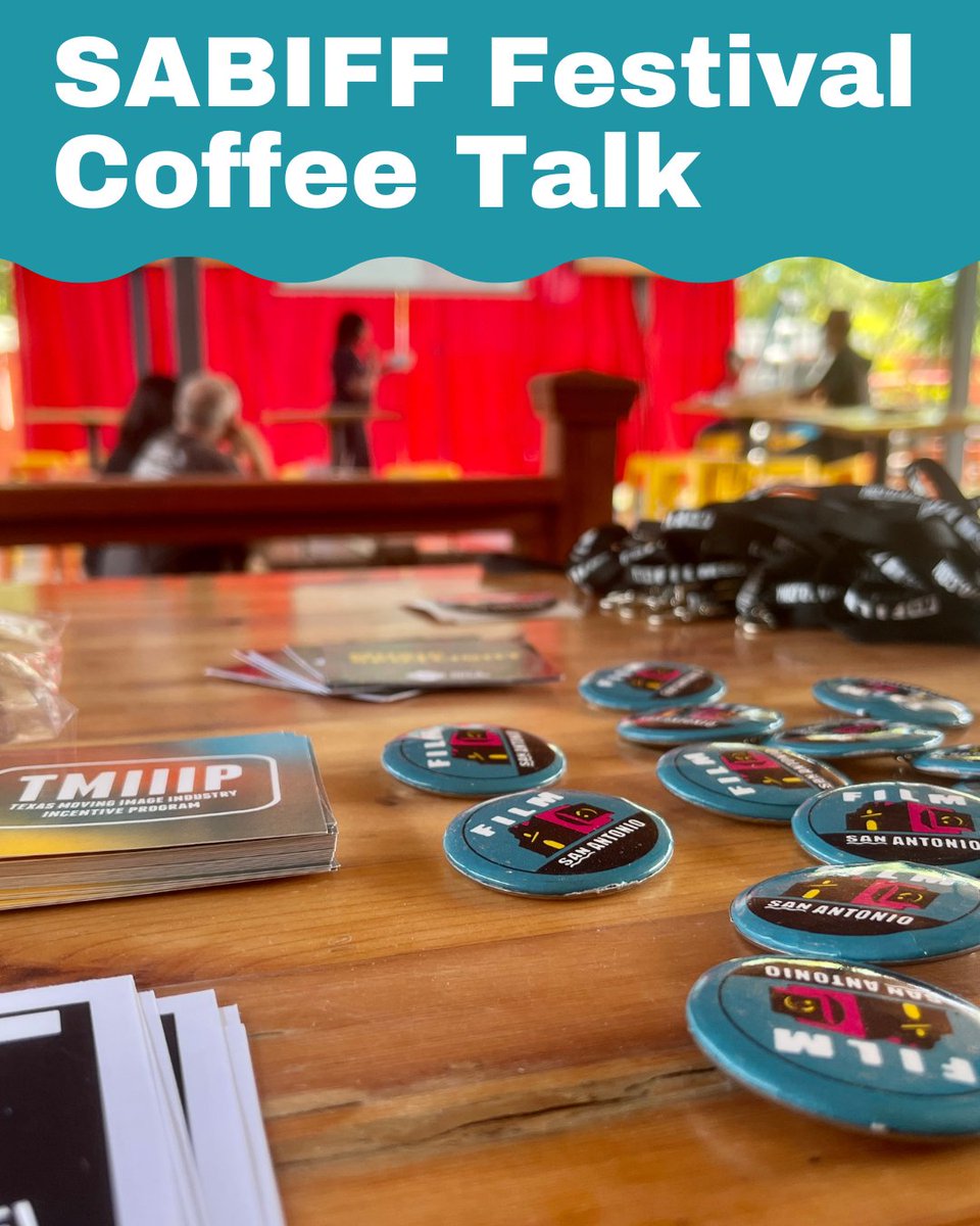 filmsanantonio's tweet photo. Join the San Antonio Film Commission for a Coffee Talk industry networking mixer in partnership with SABIFF. 

Staybridge Suites Lobby
123 Hoefgen Ave, San Antonio, TX 78205
Friday, October 2, 2026, 12:30 PM – 2:30 PM

#FilmSA #FilmSanAntonio #TexasFilm #SATXFilm #CoffeeTalkSATX https://t.co/92ABs52n7f