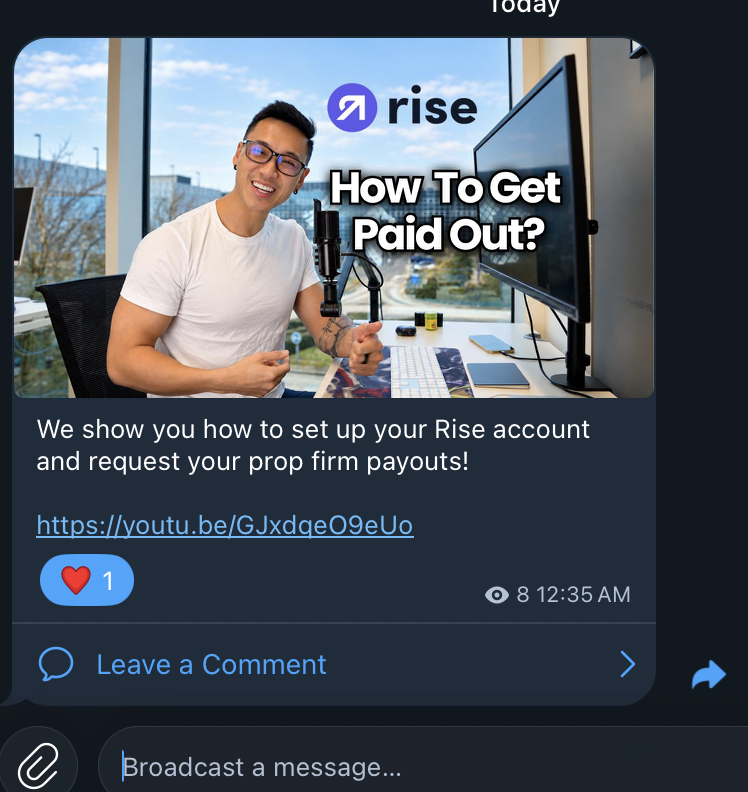 CKCapitalIndia's tweet photo. Rise Account Kaise Set Up Karein &amp; Prop Firm Payout Kaise Request Karein!

Watch Now - https://t.co/RsnzTcC1qm https://t.co/A4vJ1eiBOM