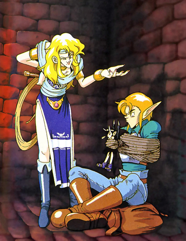 FantasyAnime's tweet photo. Official artwork for Landstalker (Genesis/Mega Drive) https://t.co/g5m59pRewj