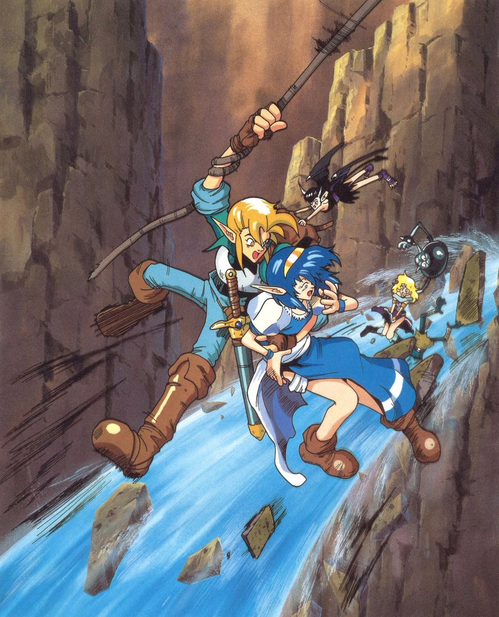 FantasyAnime's tweet photo. Official artwork for Landstalker (Genesis/Mega Drive) https://t.co/g5m59pRewj