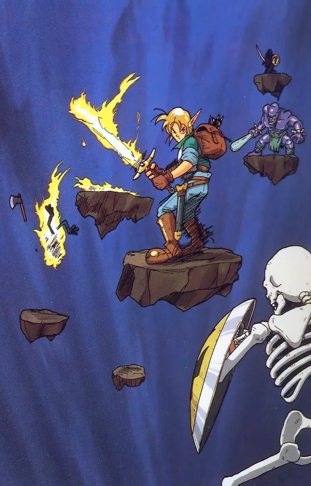 FantasyAnime's tweet photo. Official artwork for Landstalker (Genesis/Mega Drive) https://t.co/g5m59pRewj