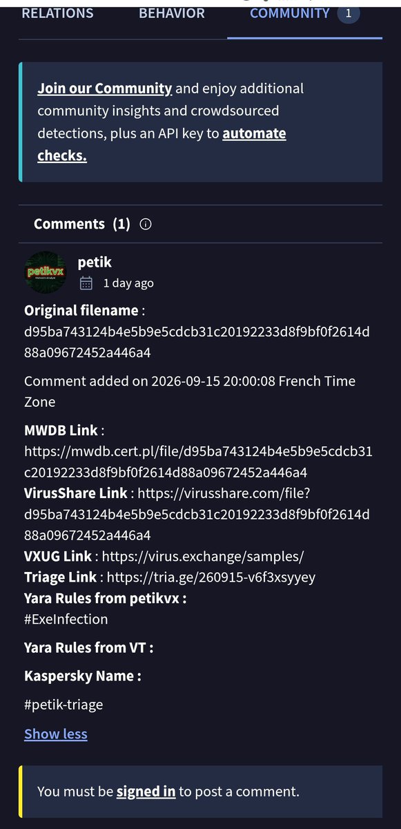 furmich_'s tweet photo. @emre_lates @Play_Revival virus mining falan farkettiğiniz bisey oldumu virus totalde tarattim bisey cikmadi ama communitye birisi soyle bisey atmis https://t.co/7mxKZHXR3K