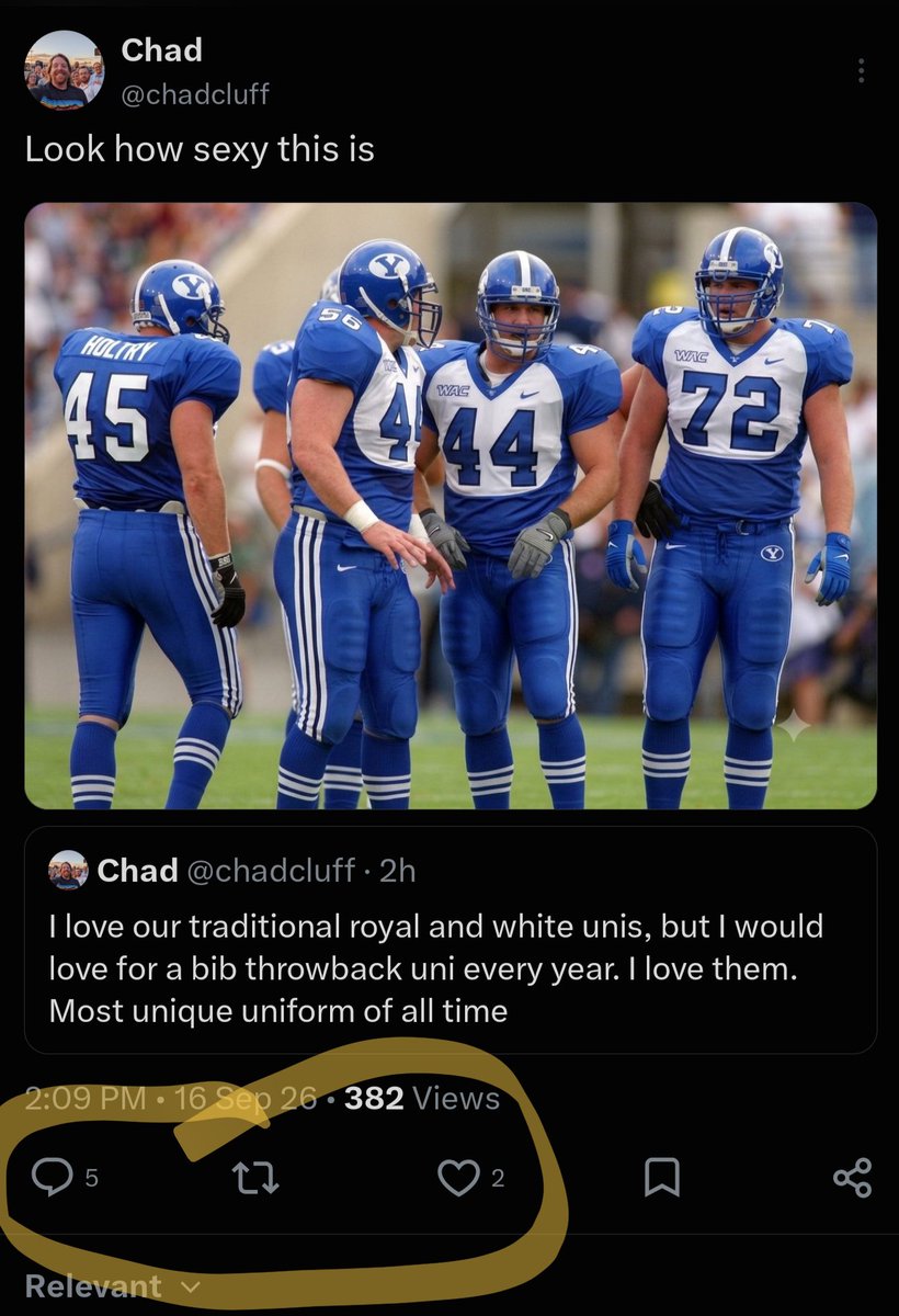 dubohbyu's tweet photo. @chadcluff Ratioed (correctly) https://t.co/UkdVejvLUB