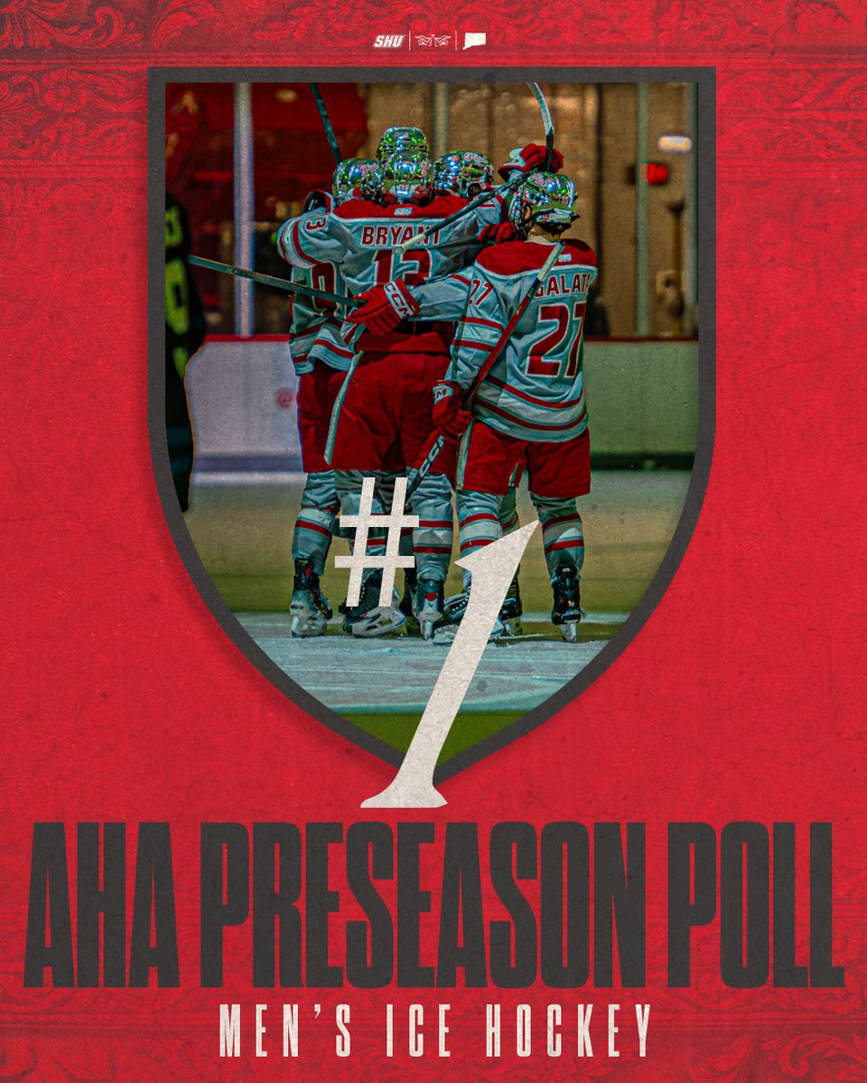 sacredheartmih's tweet photo. We were picked as the favorites in the @Atlantic_Hockey preseason poll for the third straight season today!!

Congratulations to Ajeet for representing us on the Preseason All-Conference Team 👏👏

#WeAreSHU https://t.co/NhISM601v9