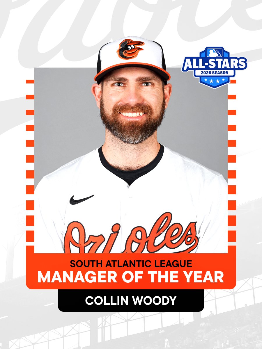 OsPlayerDev's tweet photo. Congratulations to Frederick Keys Manager Collin Woody, who has been named South Atlantic League Manager of the Year! 🙌

Woody guided the team to an 83-46 (.643) record, the highest winning percentage by any full-season affiliate in Minor League Baseball, while winning the most games in Keys franchise history.