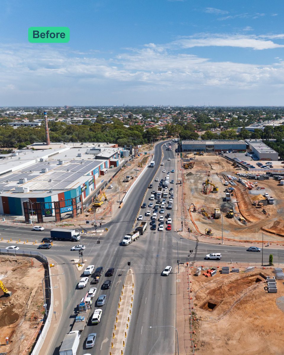 T2DProject's tweet photo. See the before and after images of the T2D construction site near the Brickworks. 

With a series of traffic changes, the Northern Construction Precinct is taking shape. 

#T2DProject https://t.co/YAOoy003Wp