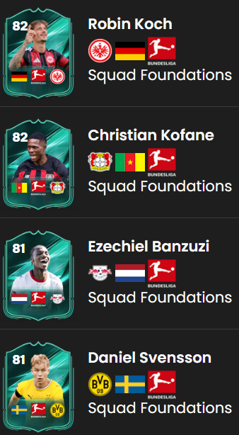 NepentheZ's tweet photo. When you first start your UT, you get presented with the opportunity to pick from 1 of 4 leagues...

- Premier League
- Bundesliga
- Ligue 1
- La Liga

Which ever league you choose here will determine the Squad Foundation players you're able to unlock via objectives!

Make sure to pick the league that matches the player(s) you most want!