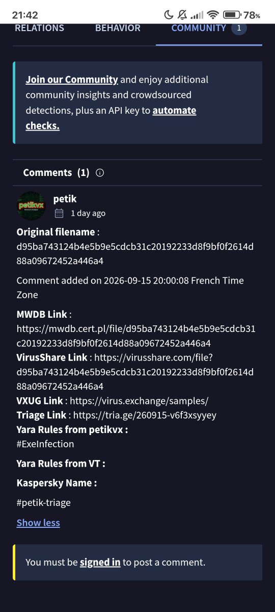 furmich_'s tweet photo. @Play_Revival virus totalde tarattim bisey cikmadi ama communitye birisi sunlari yazmış anlayan birisi falan varmi https://t.co/pooXAxMHN2