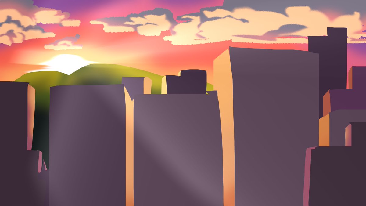 UrAverageJoe_69's tweet photo. quick 30 min sunrise study
#artmoots #digitalart #study https://t.co/trPGYcpHMh