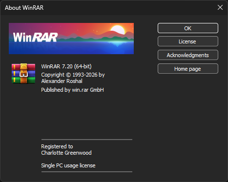 chuvinhaz's tweet photo. Comprei uma licença do @WinRAR_RARLAB https://t.co/pbNhmBjmw4