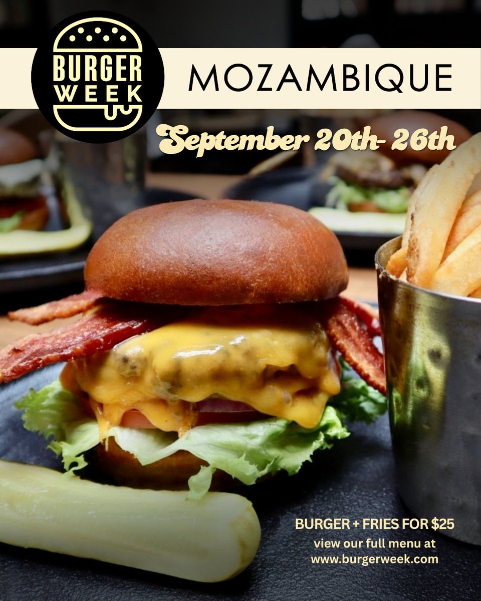 MozambiqueOC's tweet photo. 🍔 OC Burger Week Starts This Sunday: https://t.co/XkRMlTm7iz https://t.co/CeRtNbUtFi