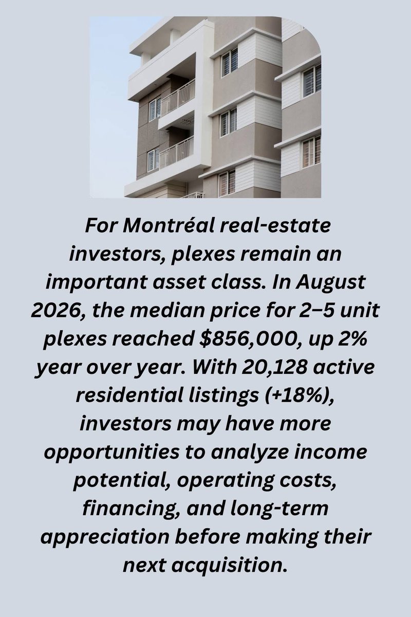 sherif5555's tweet photo. 🏢 MARCHÉ DES PLEX : 856 000 $ AU PRIX MÉDIAN — UNE OCCASION À SAISIR?
📞 Si vous bâtissez un portefeuille immobilier à long terme, discutons-en.

  🏢 PLEX MARKET: $856,000 MEDIAN — IS YOUR NEXT OPPORTUNITY HERE?
📞 If you’re building a long-term income portfolio, let’s connect. https://t.co/ZJMuOElGek