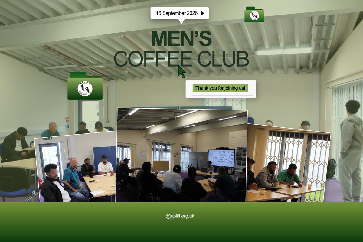 Upliftorguk's tweet photo. π Menβs Coffee Club! β
Another lovely session at UPLIFT today β bringing the community together for good conversations, connection and new friendships. π€π±
πΈ A little look at todayβs session!
#UPLIFT #MensCoffeeClub #Birmingham #CommunityActivities https://t.co/mtEZetQHp1