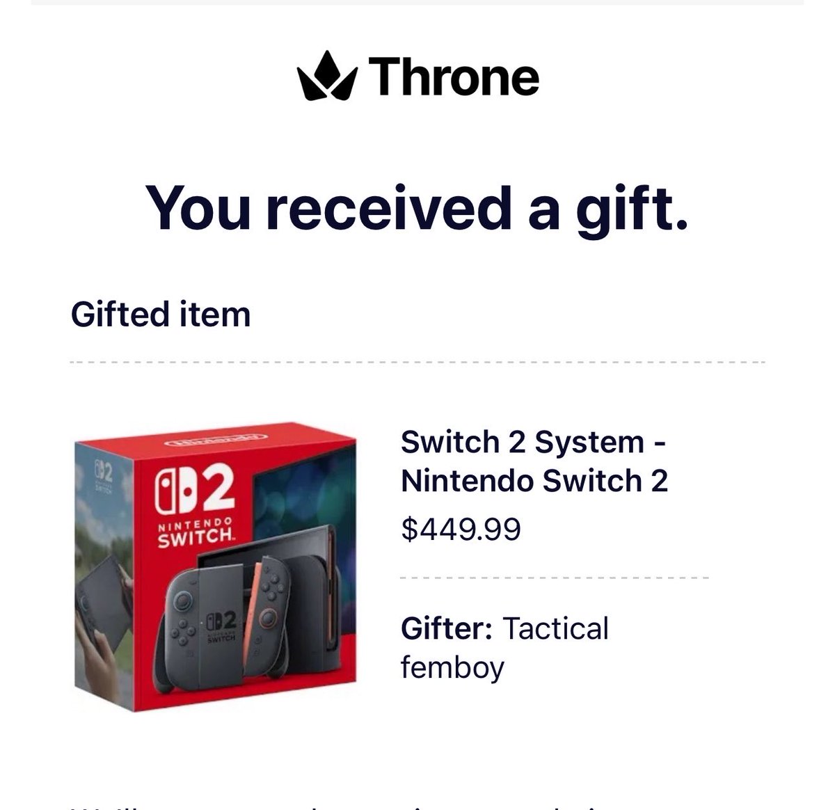 aimeethebabe's tweet photo. So when you can’t get in touch with me , just know it’s because @dumpling_atm  got me my switch 2 system !!!!! https://t.co/l9obEhle73