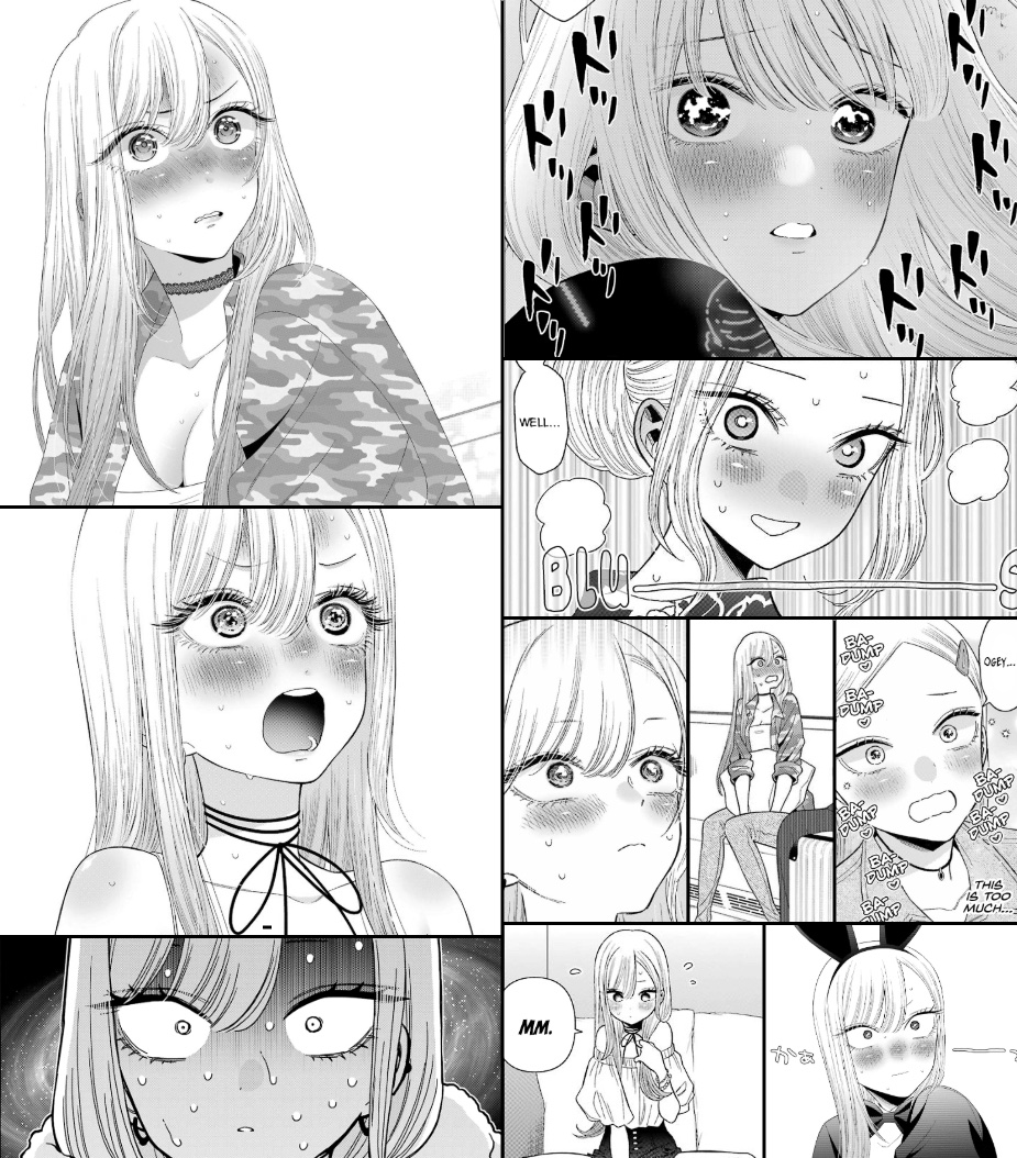 Manim_Asg's tweet photo. Only Gojo can make Marin blush like this 💕 https://t.co/xadJ6phr0k