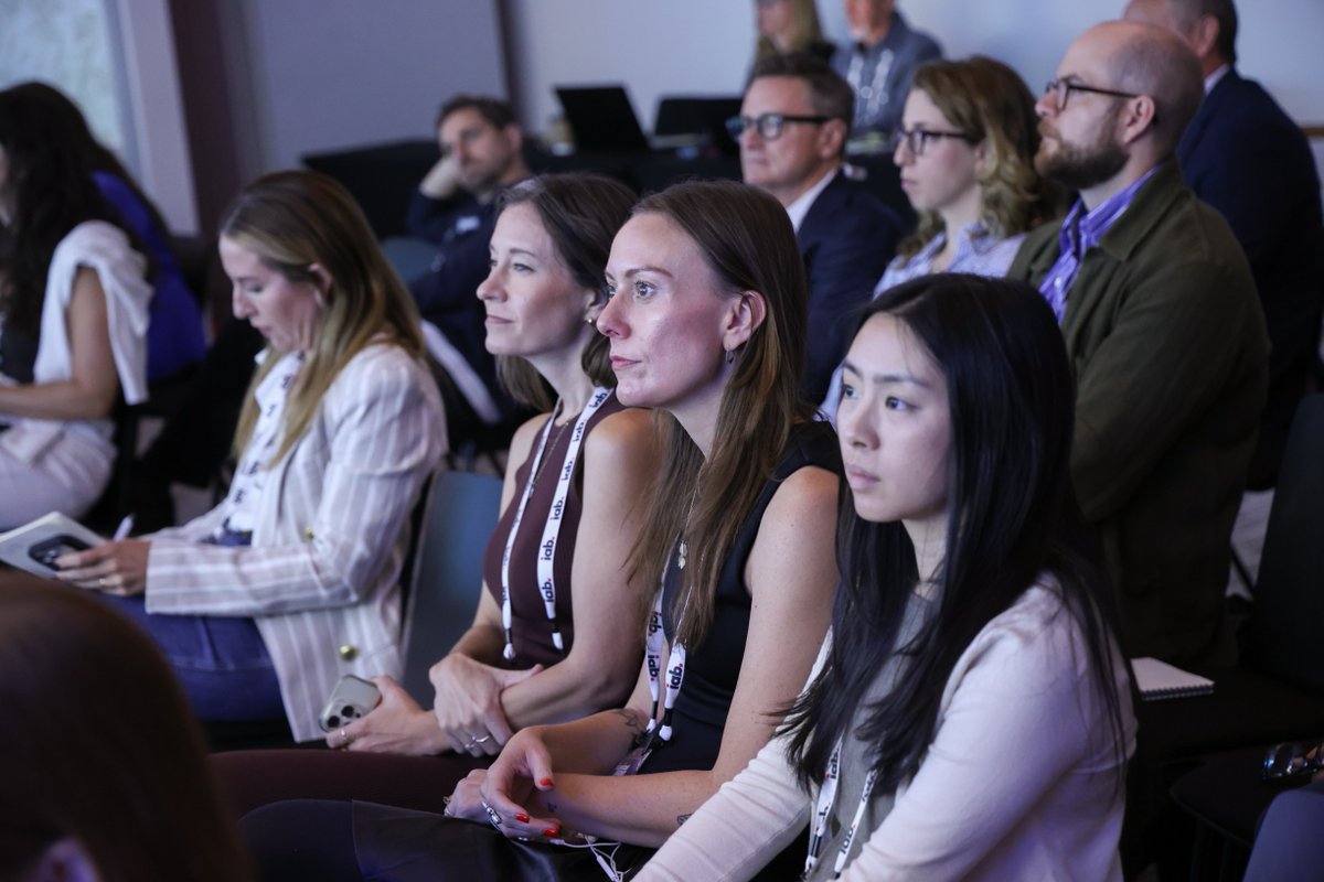 iab's tweet photo. The morning at #IABPodcastUpfront covered a lot of ground: NPR looked ahead to its next era, @AmazonAds explored programmatic growth, @PodscribeAI shared measurement benchmarks, and @LockedOnNetwork &amp; @bluewirepods brought sports fandom and branded content into the mix. https://t.co/gFoGQpppfE
