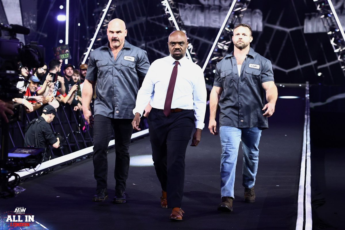 TopGuyIn's tweet photo. All In was supposed to be about who walked outta Wembley with those AEW Tag Titles.

Instead, it became about who was standin’ in that ring when the dust settled.

We spent months away. and then walked back in with one thing on our minds: remind everybody that we’re still here. https://t.co/IlIHNCjUAr