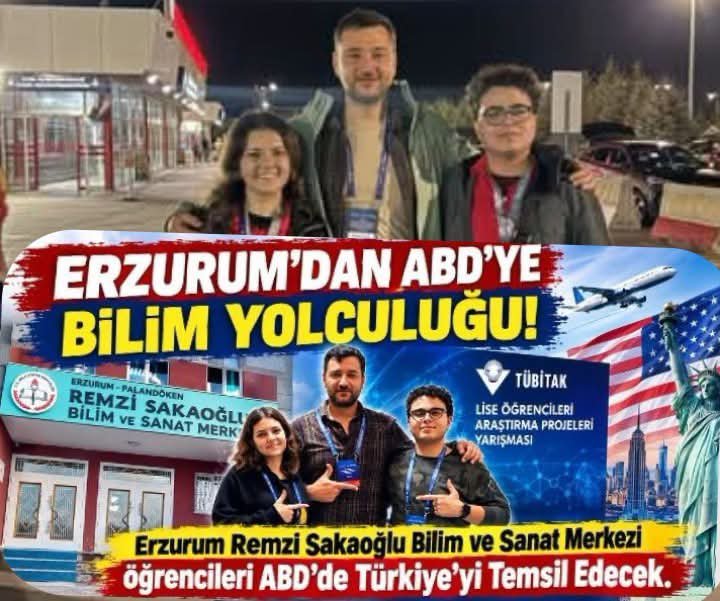 YunusEmreKavaz1's tweet photo. Sevgili Bacanağım @mmustafaakay 
Ülkemizi Abd'de temsil edecek.
Bilim ve Sanat Yolculuğunda Erzurum'un Bayrağını zirveden indirmeyen öğrenci kardeşlerimi tebrik ediyor başarılar diliyorum. 
#ErzurumunGerçekŞampiyonları https://t.co/xkotTwBjhT