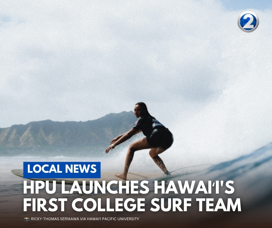 KHONnews's tweet photo. 🌺 Hawaiʻi is known for surfing. Now students can compete in it as a college sport. HPU is launching the state’s first college surf team. Here’s what to know: https://t.co/tnmRZ9cigH https://t.co/tNL4CaEX4T