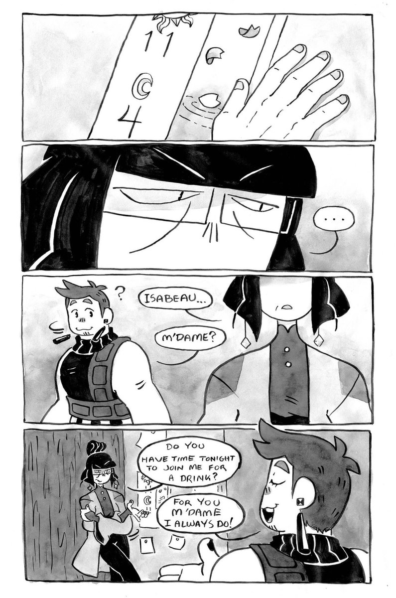GraceKraft's tweet photo. Odile's Grief
(1/2)

I've been going through some grief of my own this year so I decided to channel it into a comic ft. my favorite messy old lady. Sorry Odile...

- - -
#isat #instarsandtime
#instarsandtimefanart https://t.co/w89mng3pxq