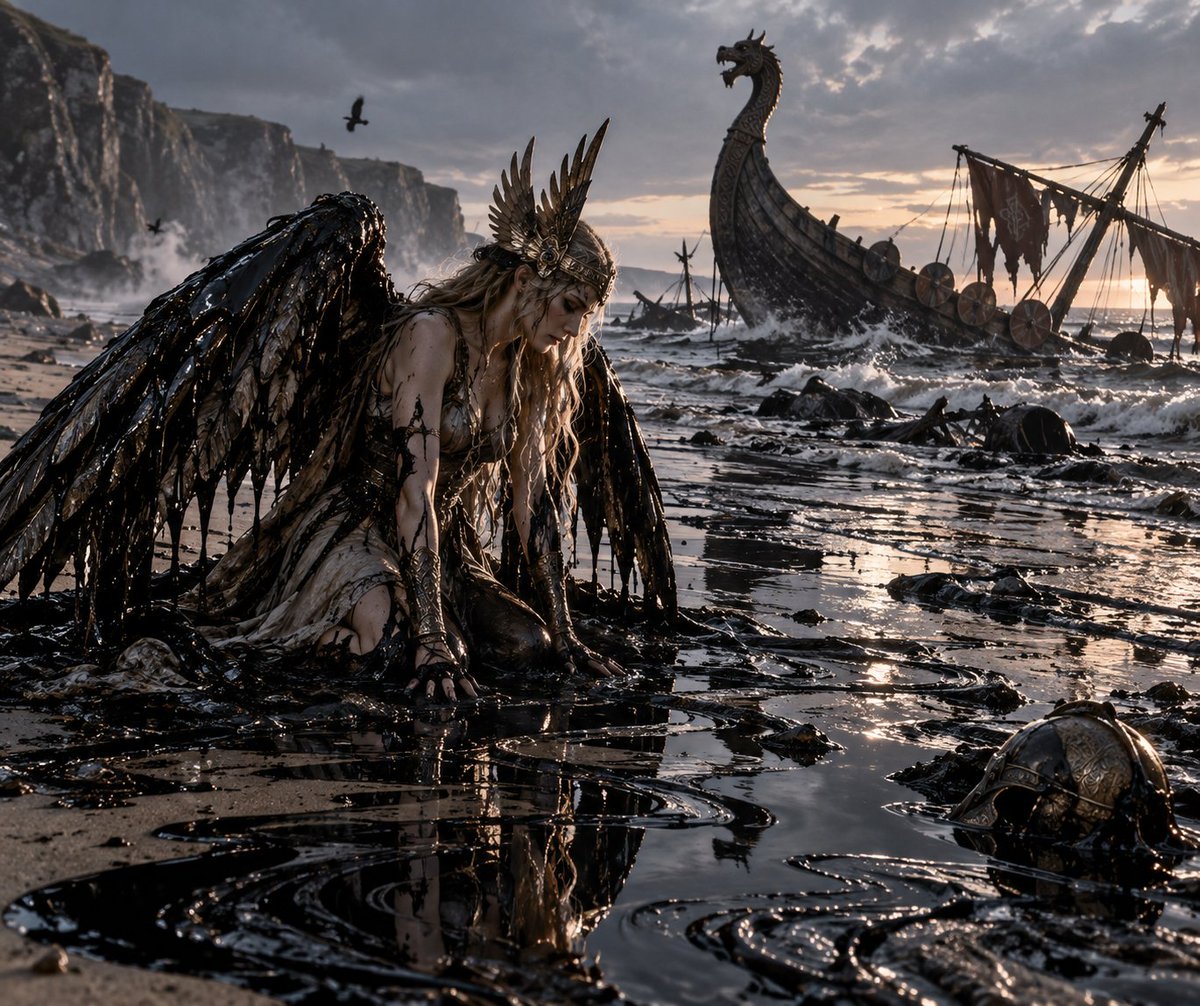VipleF's tweet photo. @ToshiArte Valkyrie oil spill https://t.co/clUlQcUBH4