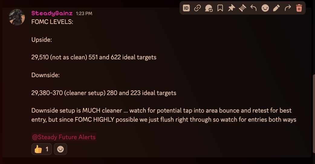 SteadyGainz_'s tweet photo. Gotta love FOMC.... 

hit 510 area 4 times... gave 20 points 3 times, break even 1 time...

hit 380-370 shorts 3 times... gave -20, 80 points and then full exit 140 points :) 

phenomenal day... https://t.co/3IsTYheADs