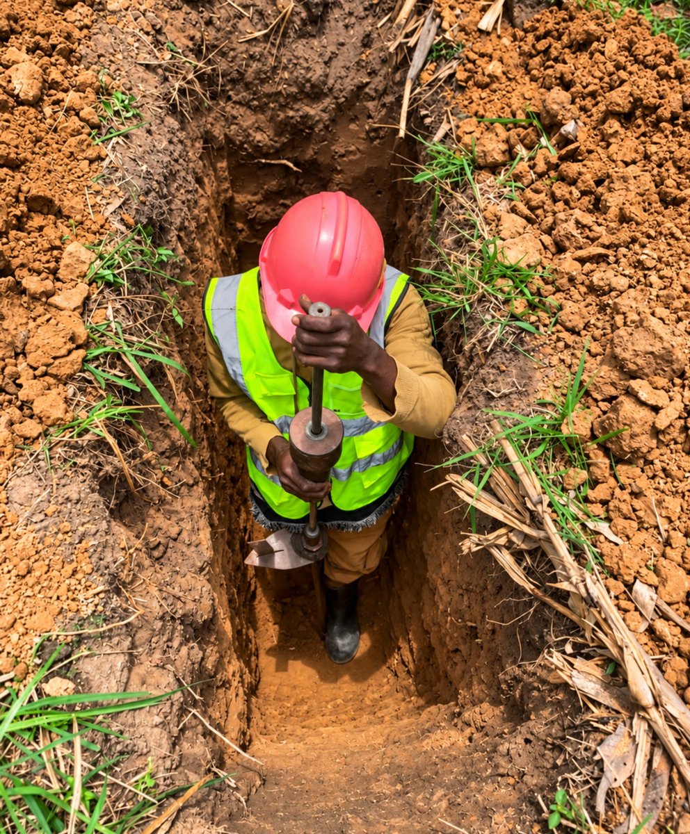 DeborahTusingw4's tweet photo. We hit a hard pan. Does that mean we’ve found hard ground? - Not necessarily.
During geotechnical investigations, drilling or excavation can suddenly encounter a very resistant layer.
It’s tempting to conclude: “Good. The ground is strong.”
#Geotechnicalengineer #soil #Geology https://t.co/vhhqoD3QCy