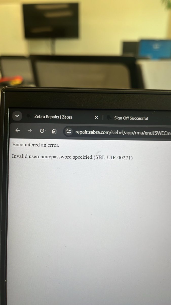 raone9334's tweet photo. @ZebraTechnology  can you plz help me with zebra repair portal. It’s full of frustration new process of zebra tablet repair. I can’t even login into the portal from past two weeks. https://t.co/1uhQaVg1eC