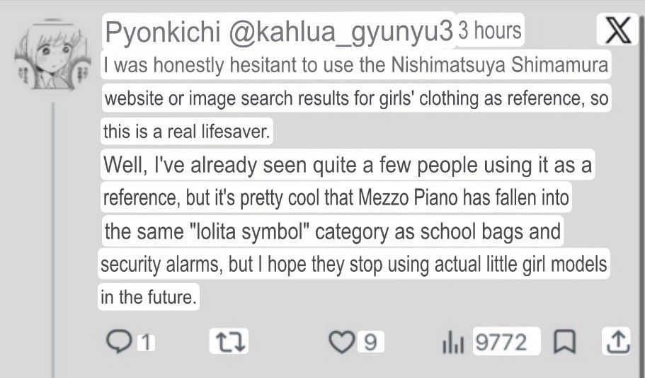 sapphiechan's tweet photo. genuinely disgusting man these people are so excited to take aspects of little girls childhoods and make them into sex symbols it’s like they were just waiting for the ok to do so https://t.co/UDyy7CdRsI