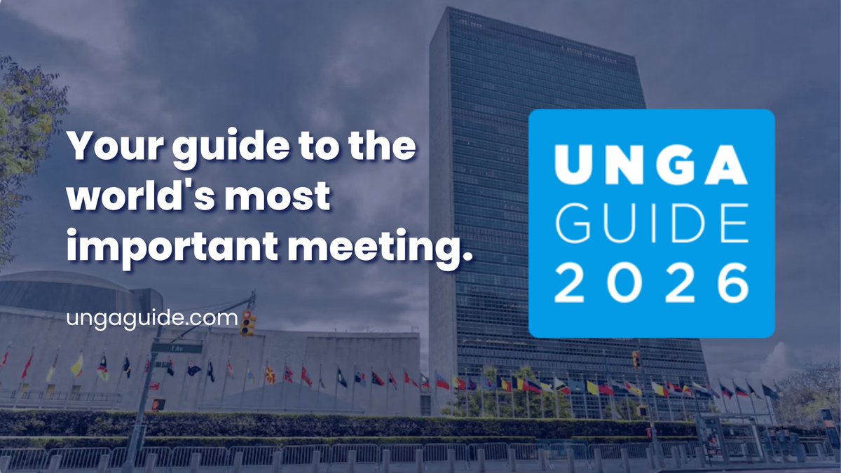 StefanoDeCupis's tweet photo. 🇺🇳 Heading to #UNGA81? 

From flagship gatherings to side events across New York, the calendar can be overwhelming. 

Cut through the noise, find the conversations that matter and make every connection count with the #UNGAGuide: 

https://t.co/GrxZ7xvF1V https://t.co/mgaYmuJC3q