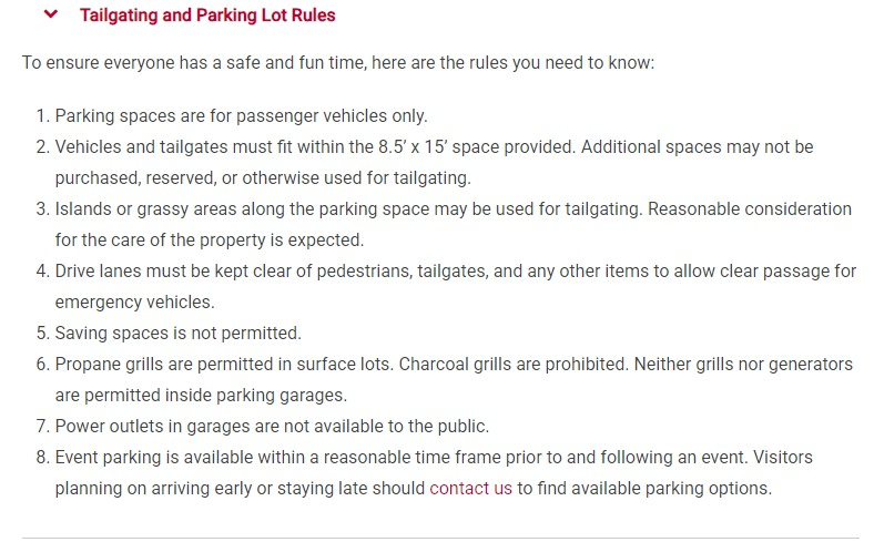 archivedpilots's tweet photo. here are the tailgating rules for those of you without tickets who are just going to vibe in the parking lot. #TOPOSU https://t.co/kUZfaIrXzI