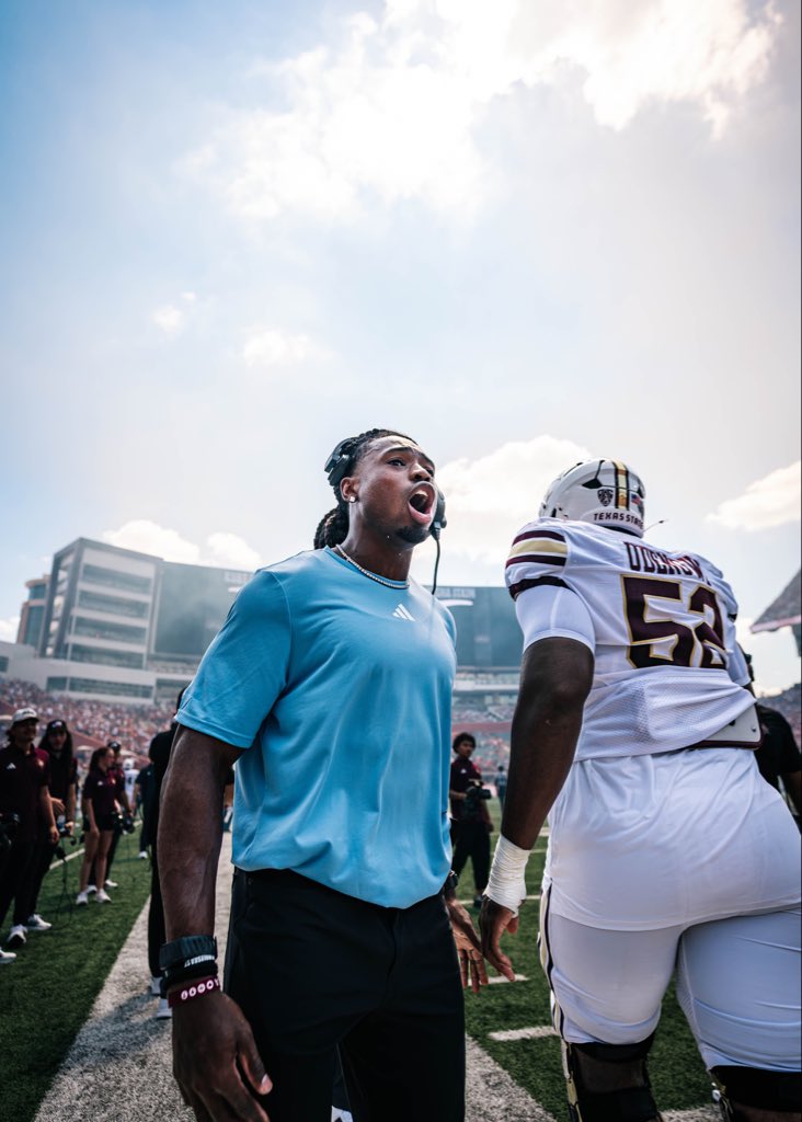 CoachQReese's tweet photo. New beginnings😼 @TXSTATEFOOTBALL #eatemupcats https://t.co/c26rgplPLQ
