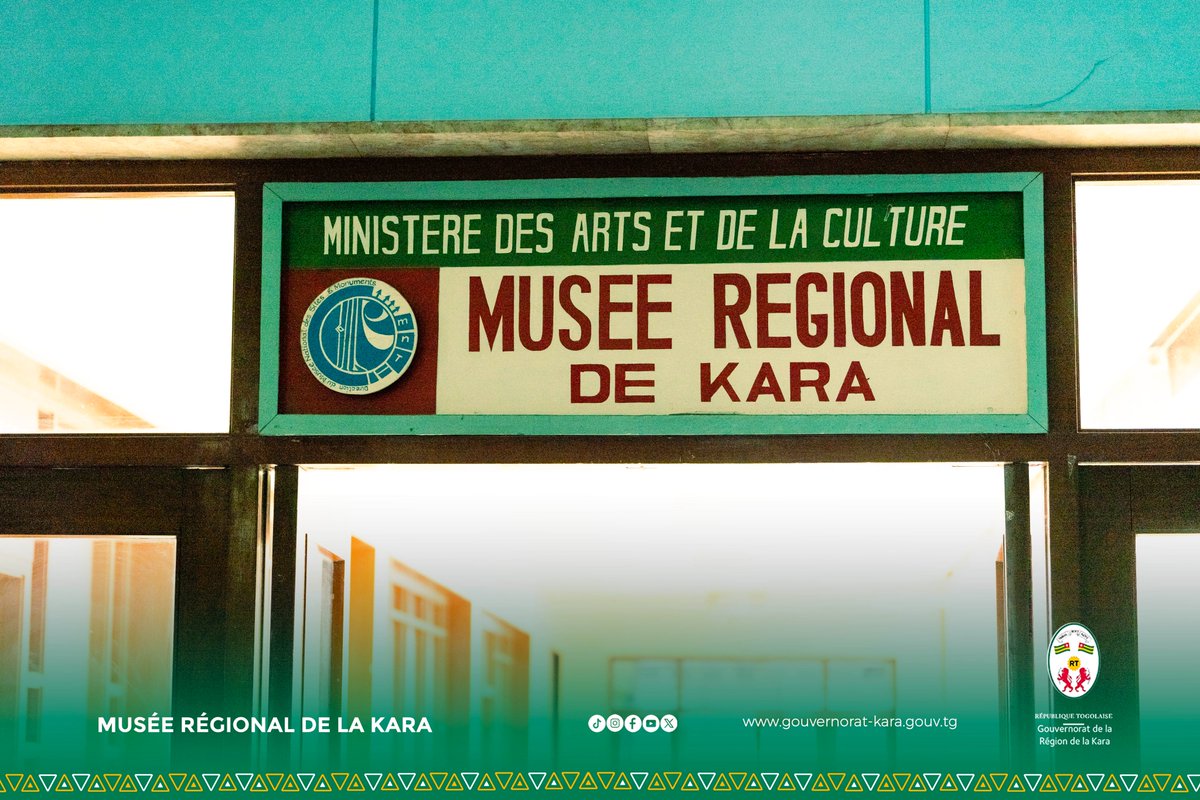 GouvKara's tweet photo. Installé dans l’enceinte du Palais des Congrès de Kara, le Musée régional est un espace où se rencontrent l’histoire, les cultures et les traditions des communautés qui composent la région.

À la fois ethnographique et historique, il rassemble des...

#GouvernoratKara #RegionKara https://t.co/aiKUN8qtaT