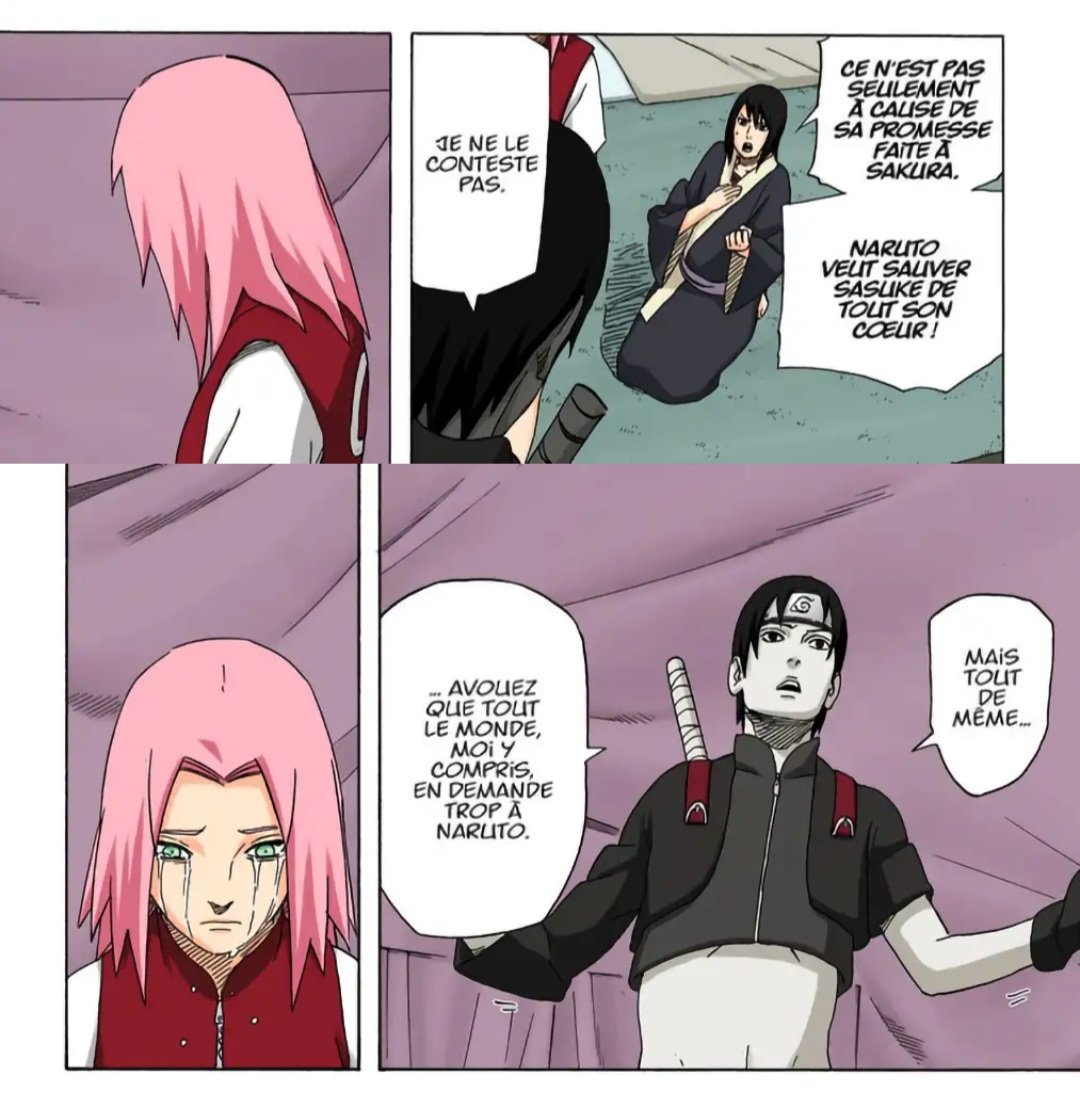 WITSU92's tweet photo. @Boruto76513 @Mangekyu93 Sai lui a dis quelle étais en grande partie responsable du malheur de Naruto et quil faisait ça pour elle et Shikamaru a été d'accord avec ces propos, Sakura n'a jamais pensé de elle même que Naruto le faisait que pour elle, on le lui as dis donc nn ce n'est pas de l’egocentrisme https://t.co/JkHvh5mAs8