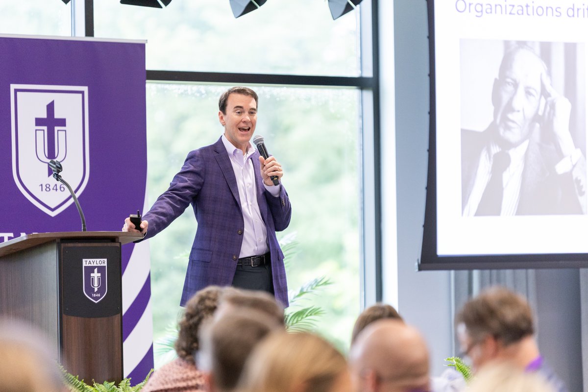 tayloru's tweet photo. Today, we welcomed Christian leaders to Taylor for our annual NEXT Summit!

Attendees heard from Taylor leaders and Al Lopus, co-founder of Best Christian Workplaces, Mark Vroegop, president of The Gospel Coalition, and Jamie Haenggi, CEO of GoodwinBeckham on leadership, developing people, and building healthy organizations.

Thank you to everyone who joined us for a great day of learning and connection!

#tayloruniversity #tayloru #tulifetothefull