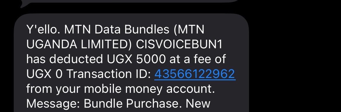 theedynastygee's tweet photo. Hello @mtnug 
I have prompted to buy the GagaNite bundle of 4k that gives 5gb from 10pm-10am. It instead returned 400minutes for 5k
How is that possible it has happened twice. How can a data bundle turn into a voice bundle. I want my 10k back https://t.co/G0sBIdNhBD