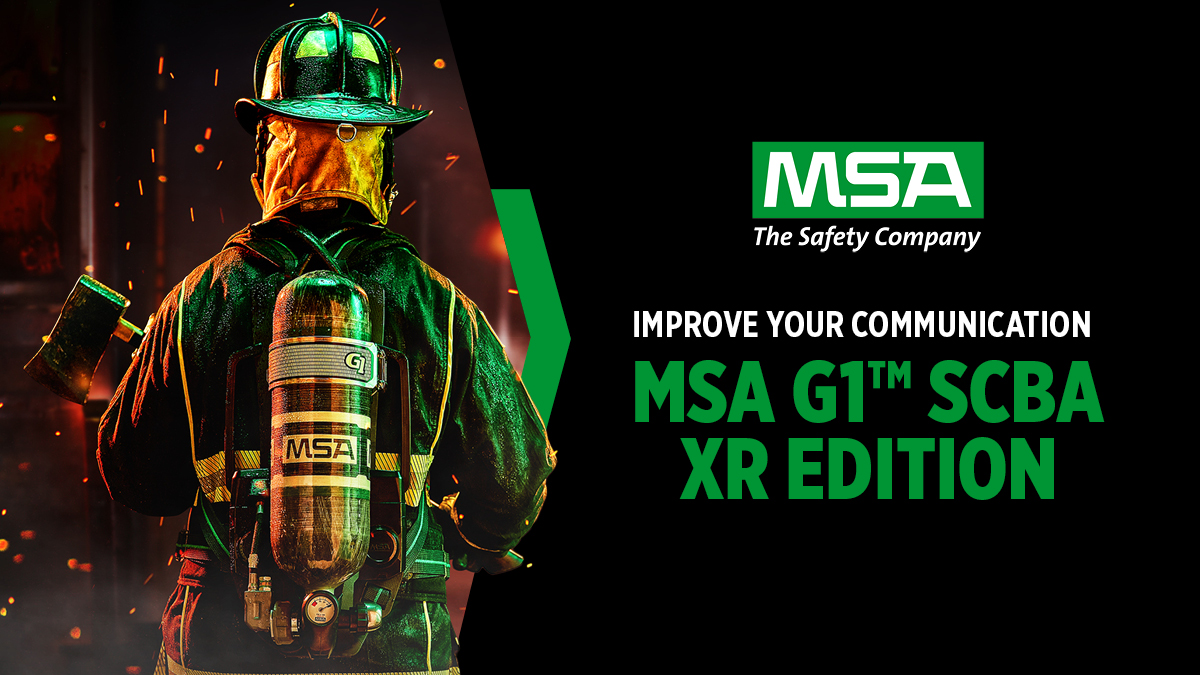 RMPfire's tweet photo. mprove Your Communication with the MSA G1™ SCBA XR Edition. With the MSA G1 SCBA XR Edition, speak clearly via an integrated, noise-canceling voice amplifier and be heard with integrated Bluetooth radio communications. 📷 Learn more: https://t.co/wftTneLsCj https://t.co/KbEtriRdjN