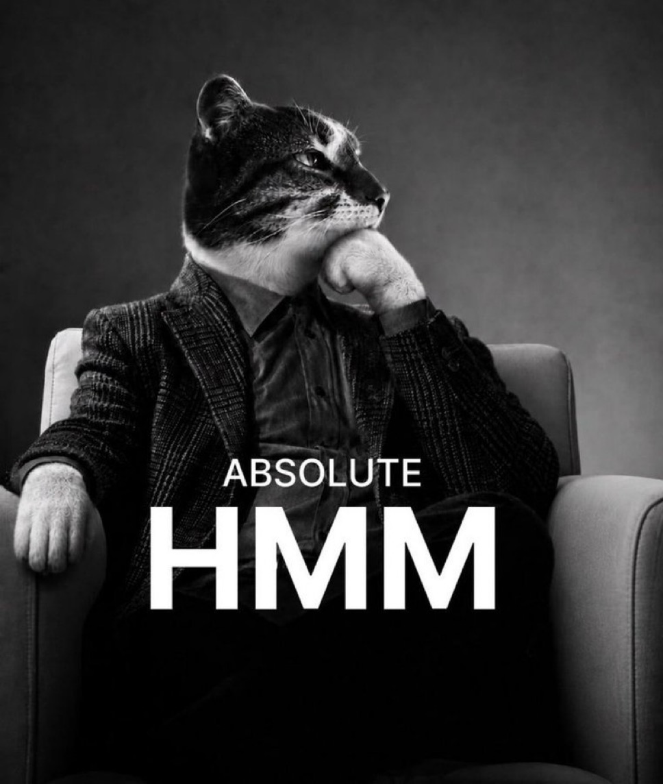 thinkingcatRH's tweet photo. They said it’s just hmm.

Then hmm happened to them.

hmm 🤔🐈 https://t.co/ZB02L22C1w
