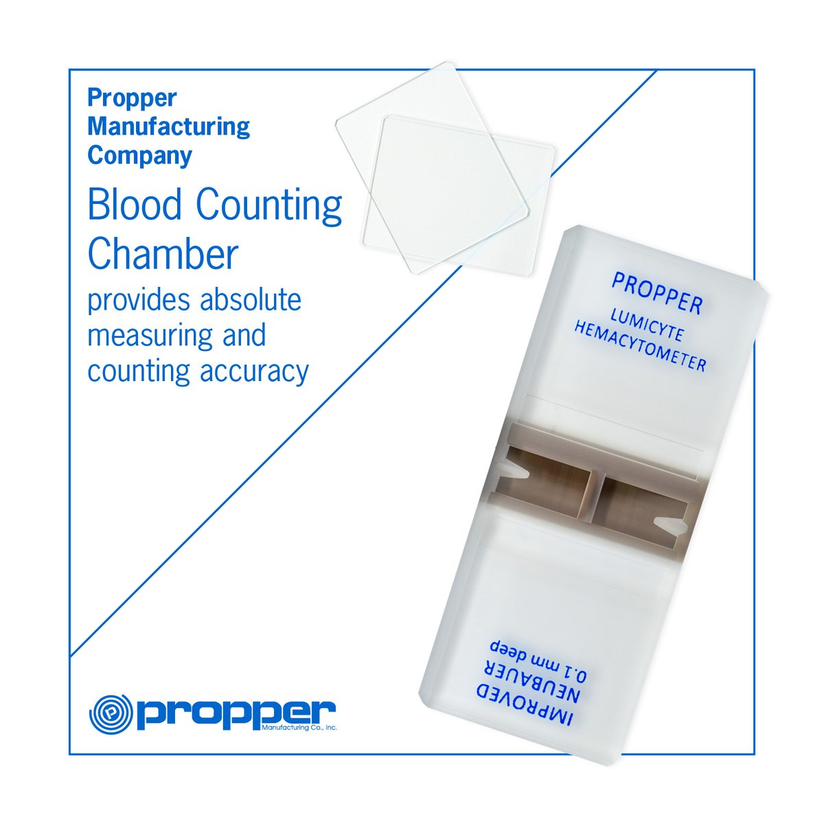 PropperMfg's tweet photo. Propper’s Blood Counting Chamber provides accurate absolute measurement and counting. 

It pairs perfectly with Propper Hemacytometer Cover Glass.

Contact us for bulk pricing!
https://t.co/w9bBMwWgsN

#Cellcounting #Hemocytometer #PropperMfg https://t.co/ym9BKBpsgI