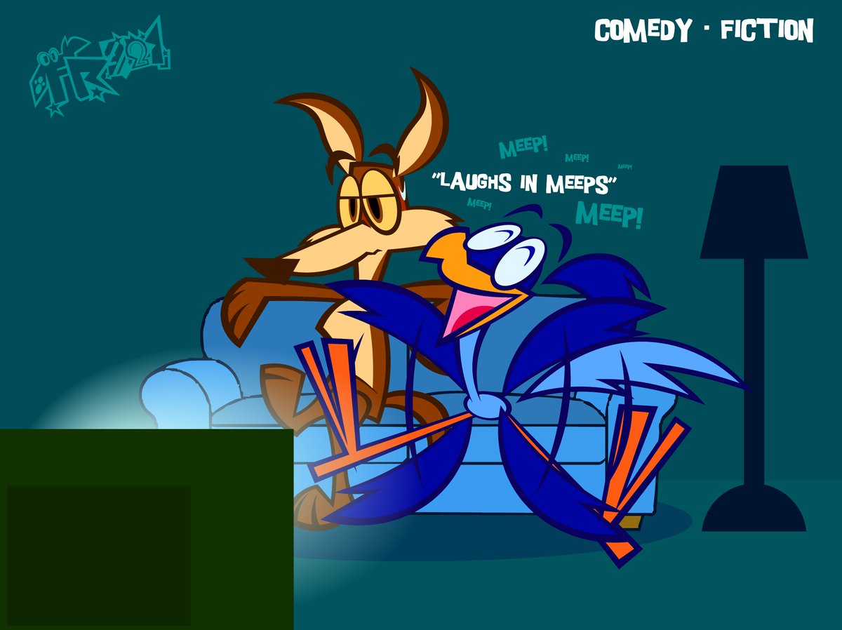 FloyoRoo321's tweet photo. Willie &amp; Roadie watching TV together according to the type of TV genre (Part 1)

You can see exactly how Roadie is the one emotional on any moment, while Wile E. is the regular, normal guy who wants to watch calmly in peace.
#roadrunner #wileecoyote #looneytunes https://t.co/3vXc1JmsGK